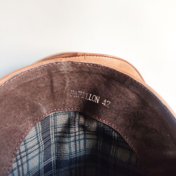 L'Artiste Knee High Tall Boots 10.5 - 11 / 42 Leather Embroidered Riding Boho - Picture 13 of 15